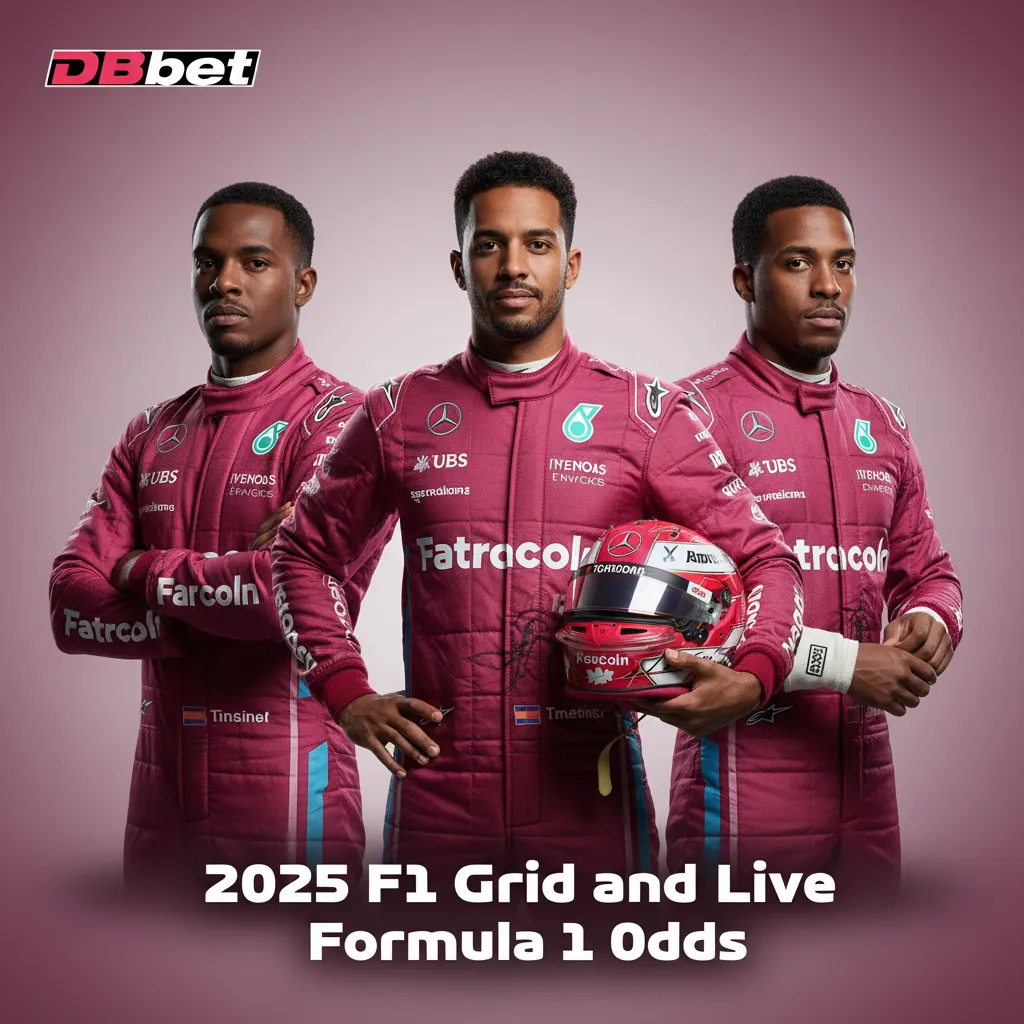 2025 F1 grid table: teams (Red Bull, Mercedes, Ferrari, etc.), drivers TBA, odds live in app; prices update often.