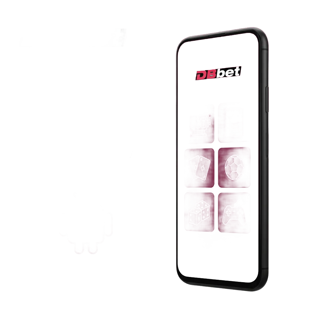 DBBet Android app overview with pre-match and live betting, slots and table games, and installation steps.