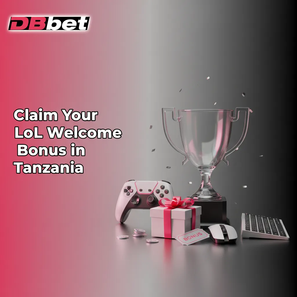 DBBet Tanzania banner: 100% League of Legends welcome bonus up to €1,500, with steps to register, opt in, deposit, and bet.