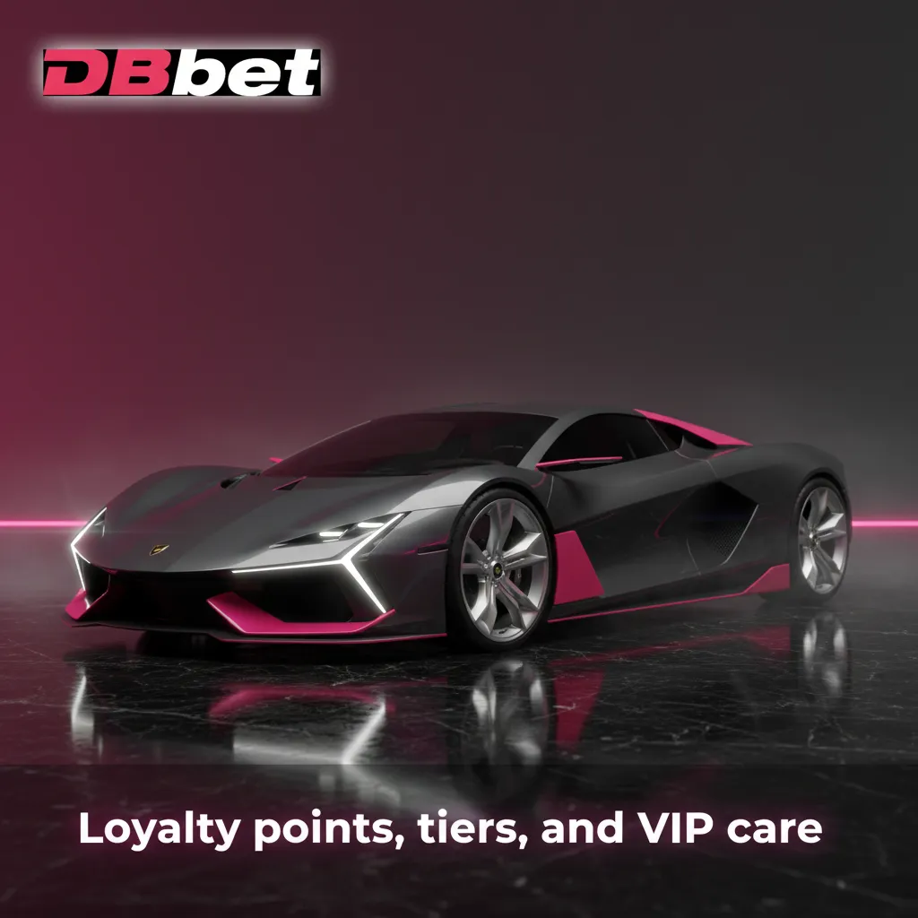 Loyalty program graphic showing Bronze, Silver, Gold, VIP tiers, points earned by play, cashback, promos, priority care.