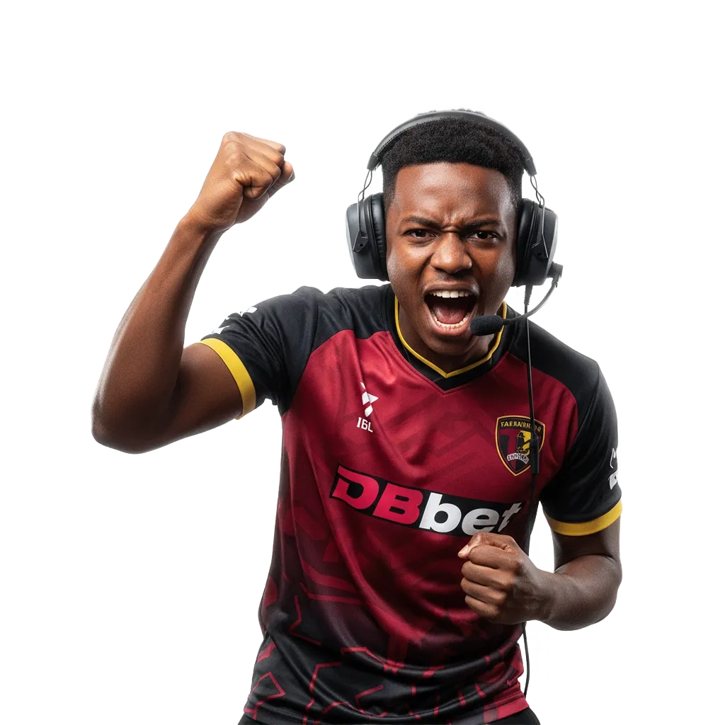 DBBet esports betting in Tanzania: 100% bonus up to €1,500, competitive pre-match and live odds, fast payouts