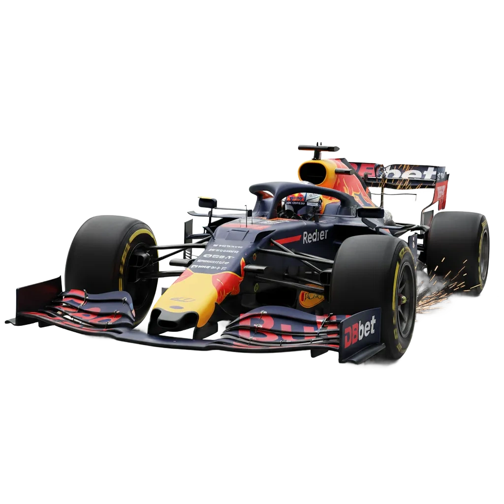 F1 car and DBBet Tanzania betting app showing live TZS odds, Cash Out, race markets, and a welcome offer.