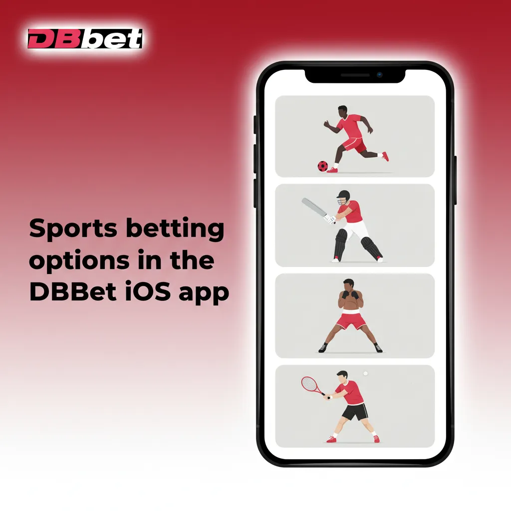 DBBet iOS app with pre-match and live betting; real-time odds for football, basketball, tennis, cricket, rugby, and more.