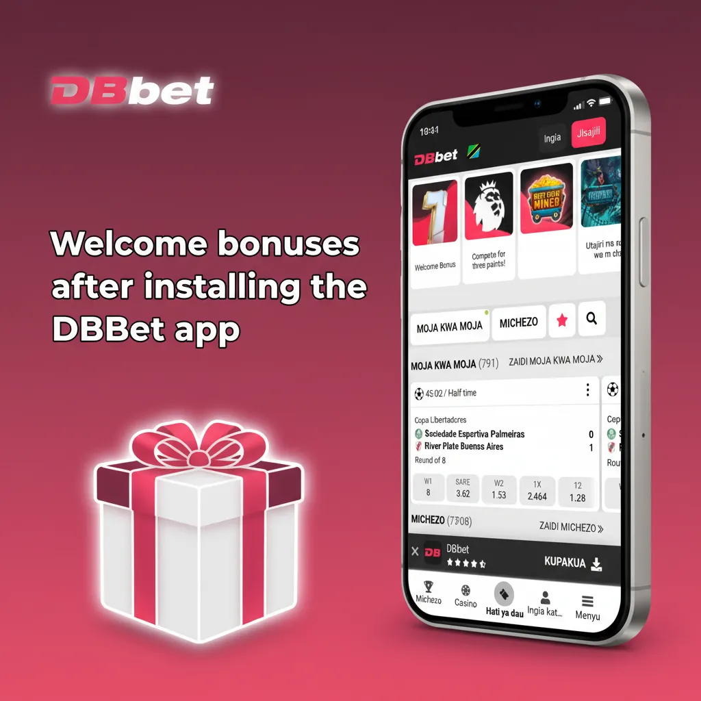 Welcome bonuses after installing the DBBet app: 100% up to €1,500; sports & casino offers, free spins, ACCA and odds boosts.