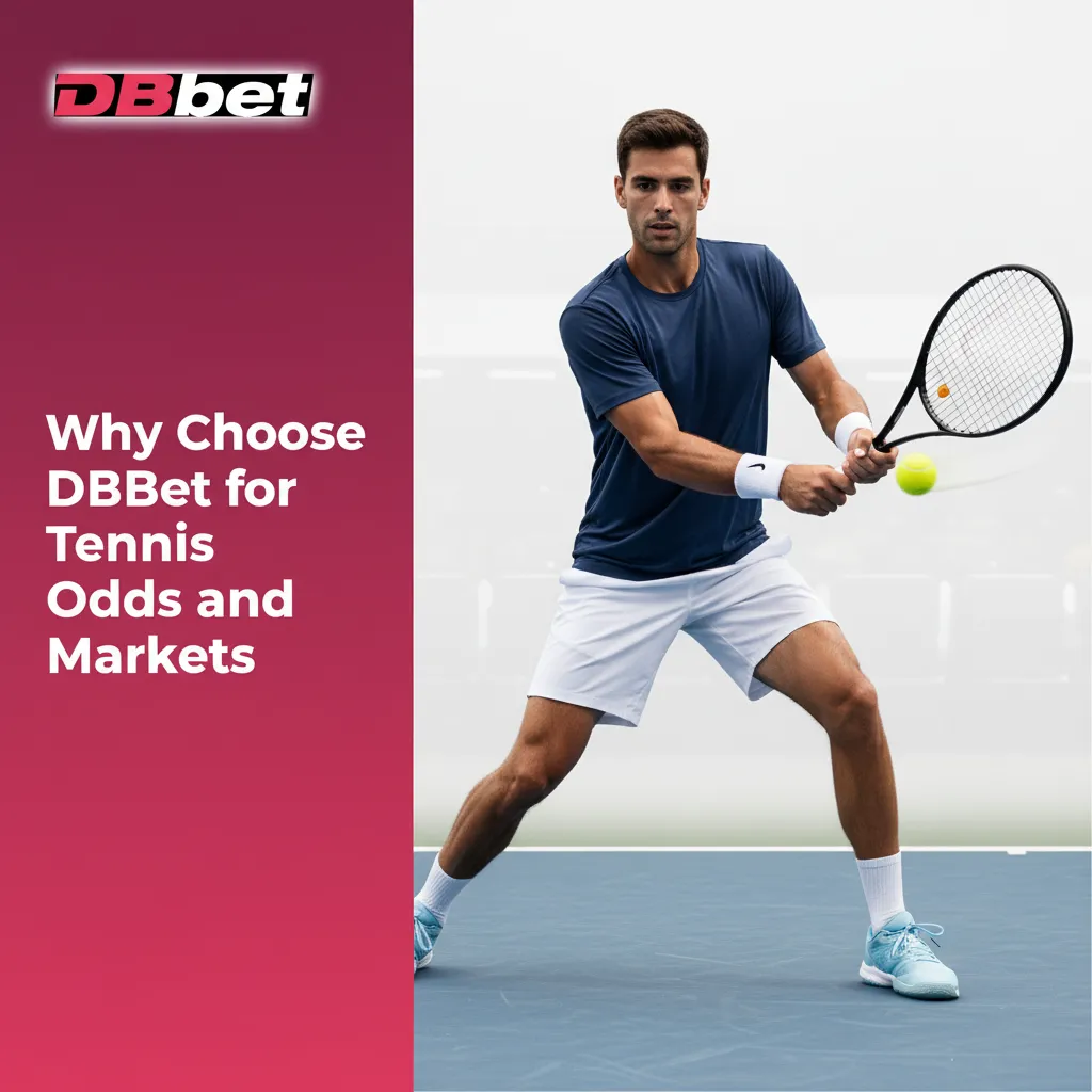 DBBet tennis odds banner: wide markets, live point betting, early ATP/WTA prices, cash out, TZS mobile deposits.