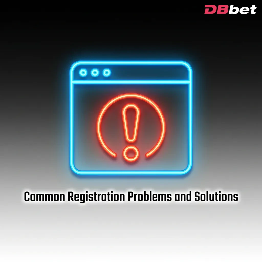 List of common registration problems with their corresponding solutions for troubleshooting sign-up issues — DBbet in Bangladesh