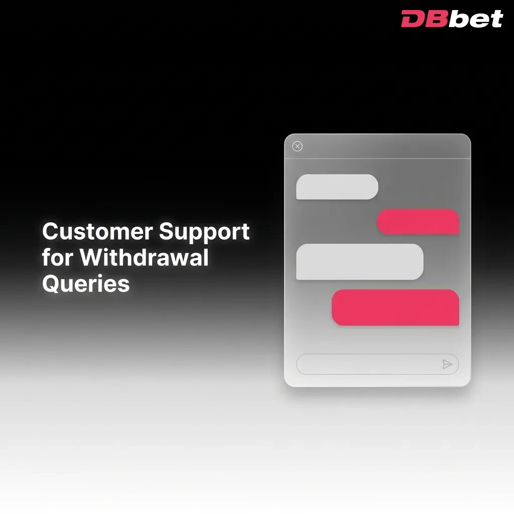 Customer support representative assisting with withdrawal queries through live chat, email, and phone at DBBet — DBbet in Bangladesh