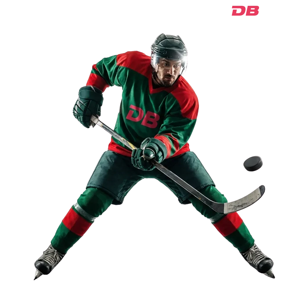 DBBet ice hockey betting platform showing NHL and KHL odds with live markets and welcome bonus offer in Bangladesh — DBbet in Bangladesh
