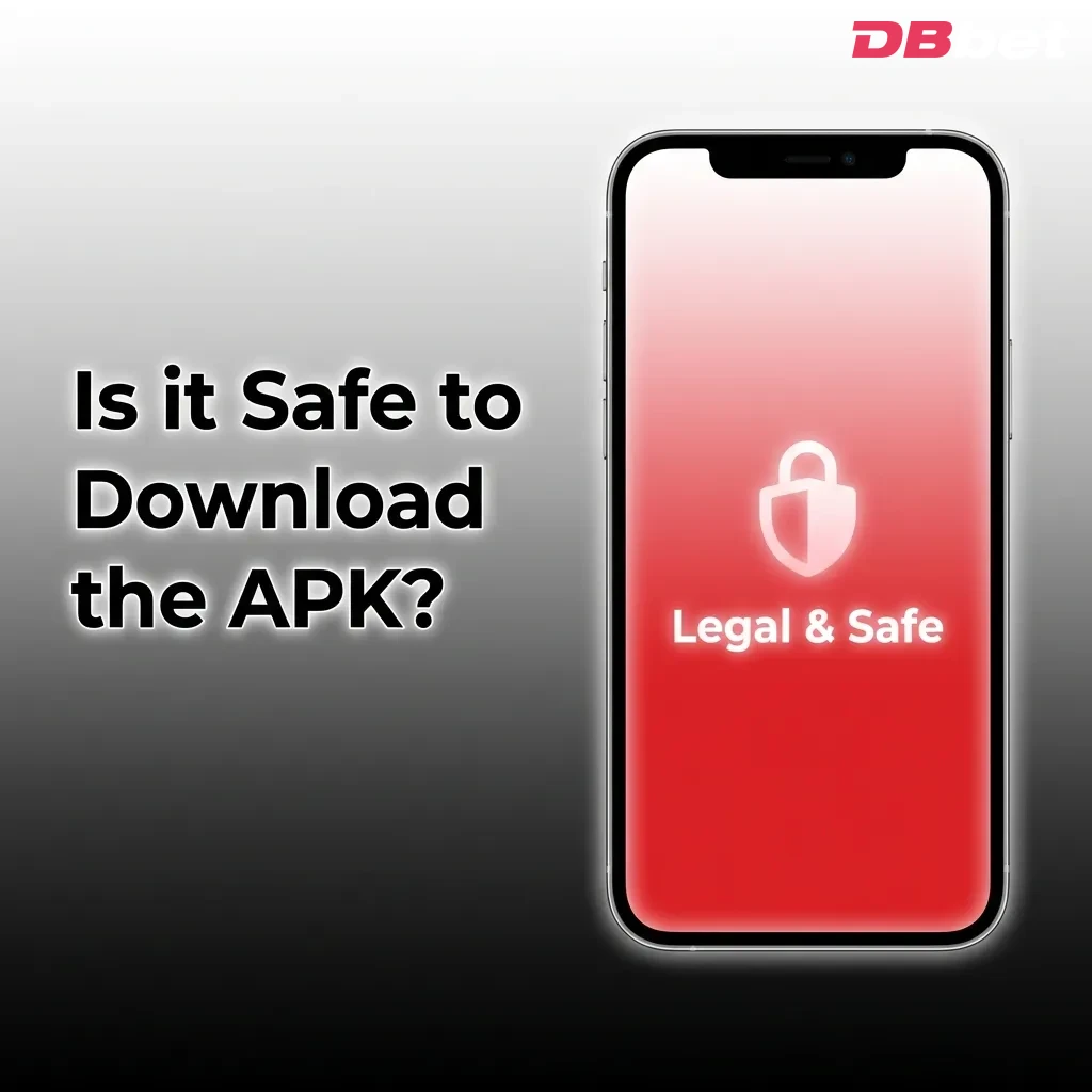 Mobile device displaying secure gambling app with Curaçao eGaming license and SSL encryption badge — DBbet in Bangladesh