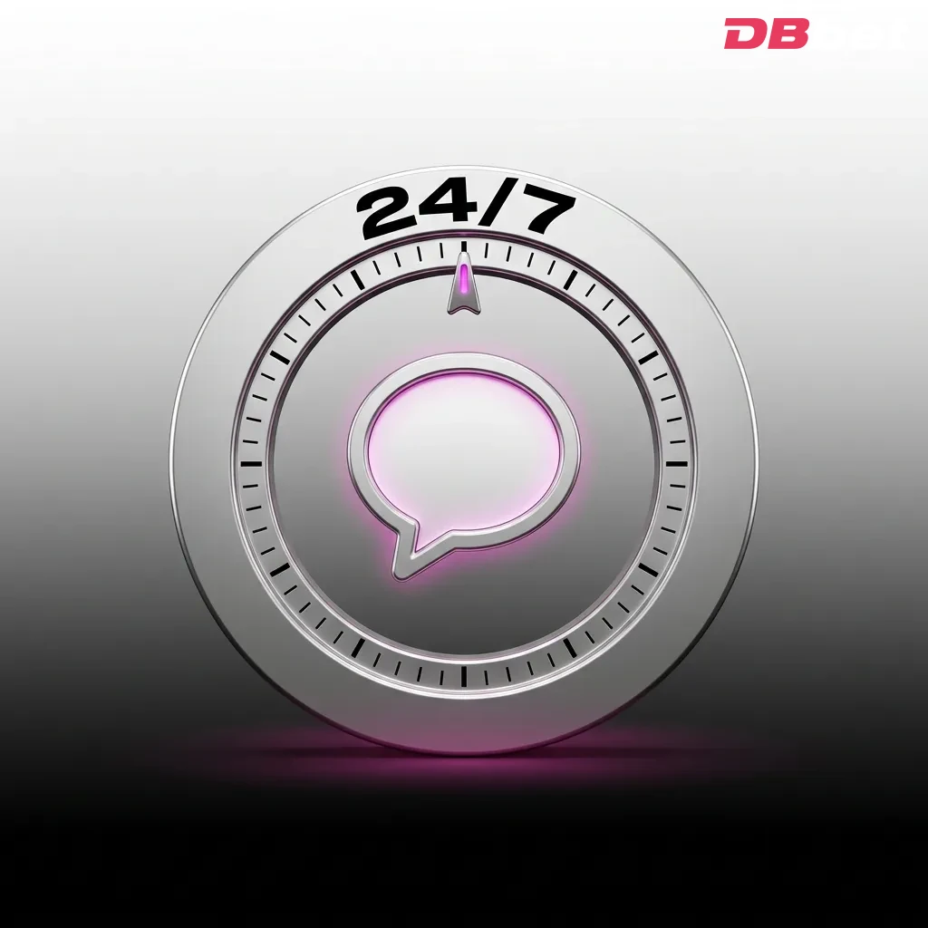 24/7 live chat support interface showing instant customer service connection for urgent gaming and account issues — DBbet in Bangladesh