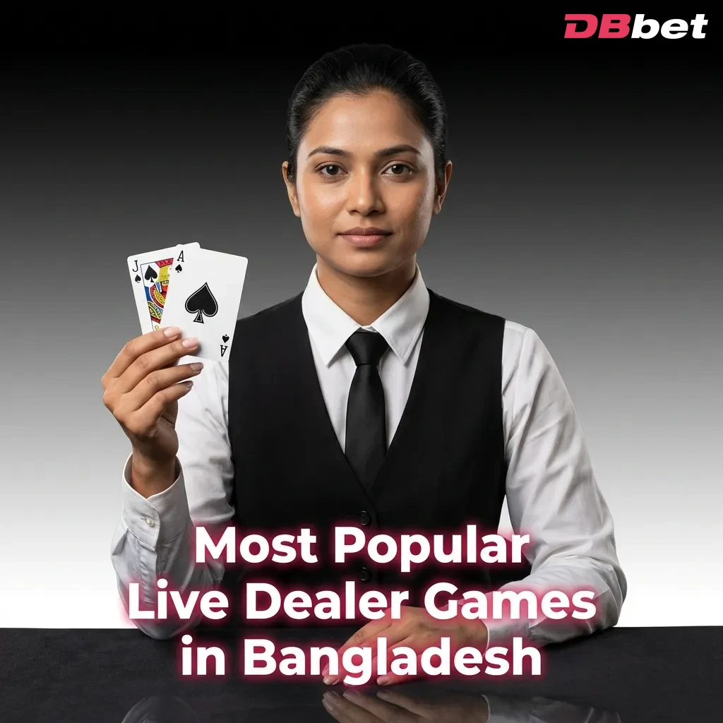 Popular live dealer games including Andar Bahar, Teen Patti, Lightning Roulette, and Blackjack displayed on casino interface — DBbet in Bangladesh