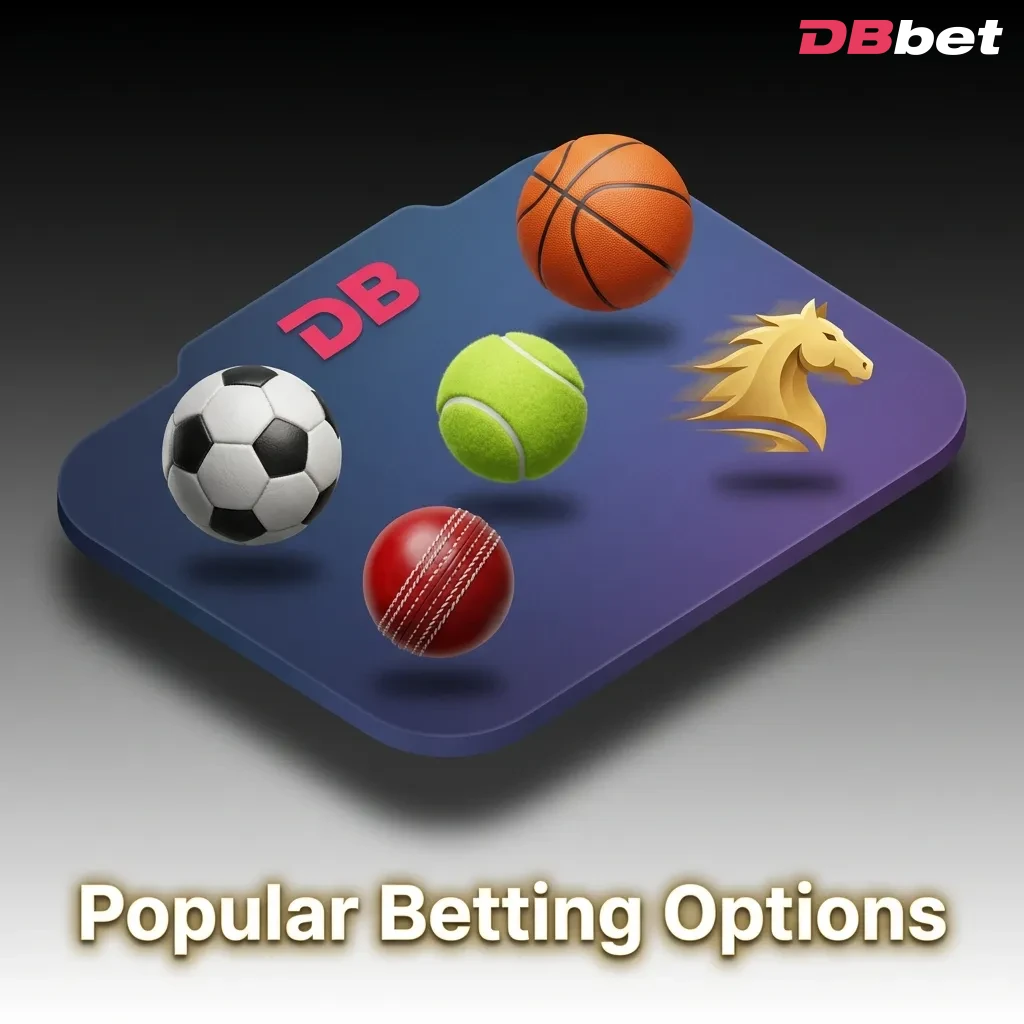 DBBet betting options interface showing Multi Live, Line Pre-Match, and Express Builder wagering methods — DBbet in Bangladesh