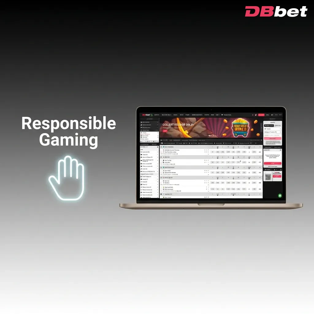 DBBet responsible gaming tools including deposit limits, self-exclusion options, and activity tracking features — DBbet in Bangladesh