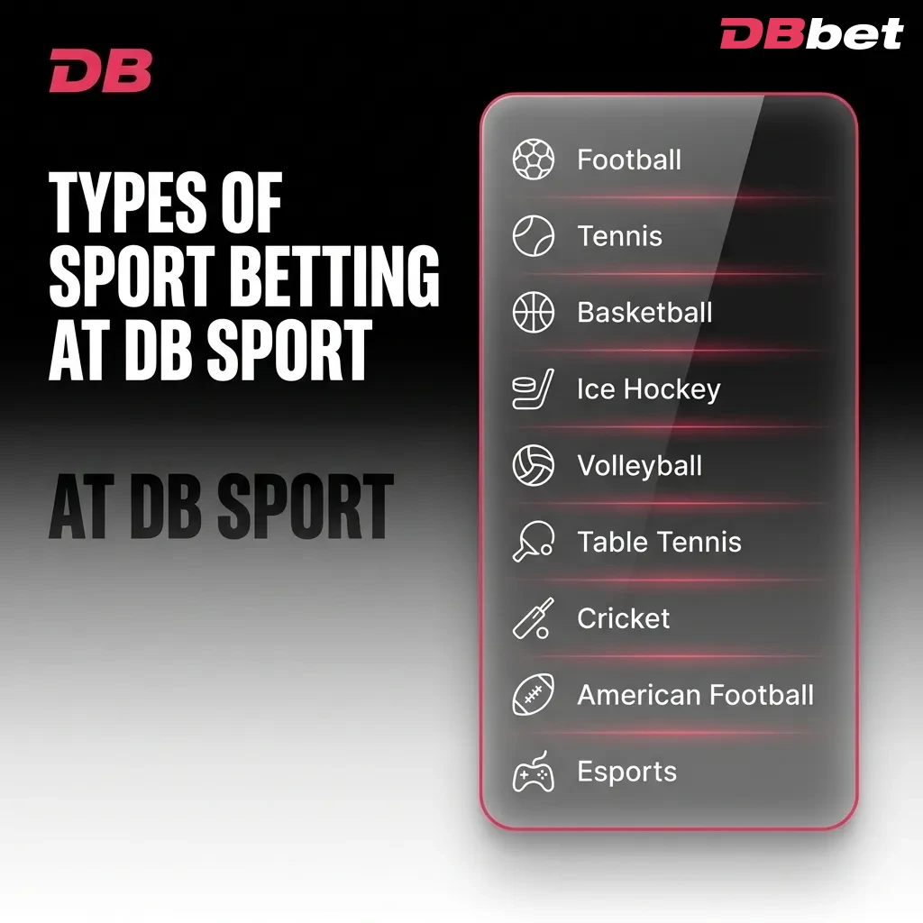 Sports betting options including cricket, football, tennis, basketball, and kabaddi with various betting markets — DBbet in Bangladesh