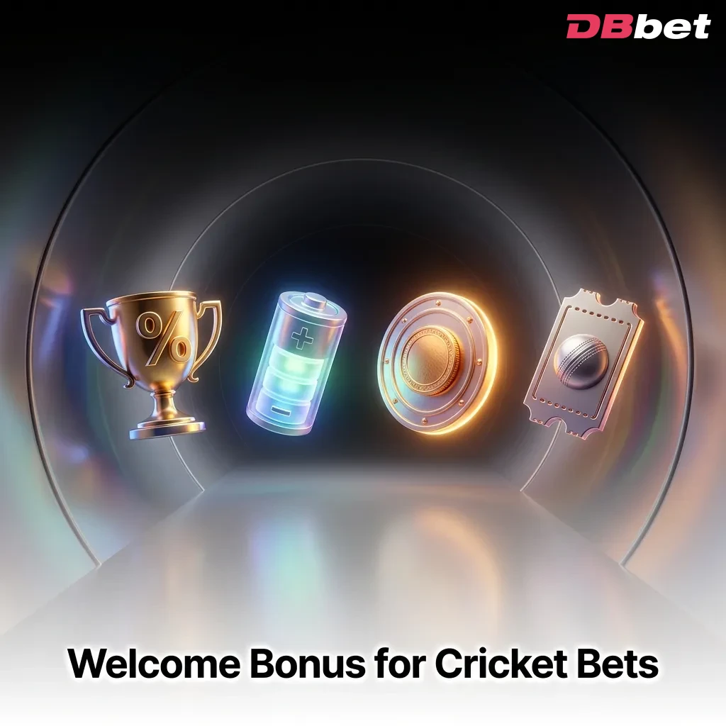 Cricket betting welcome bonus up to 1500 EUR with 5x wagering requirement on odds 1.50+ at DBBet — DBbet in Bangladesh