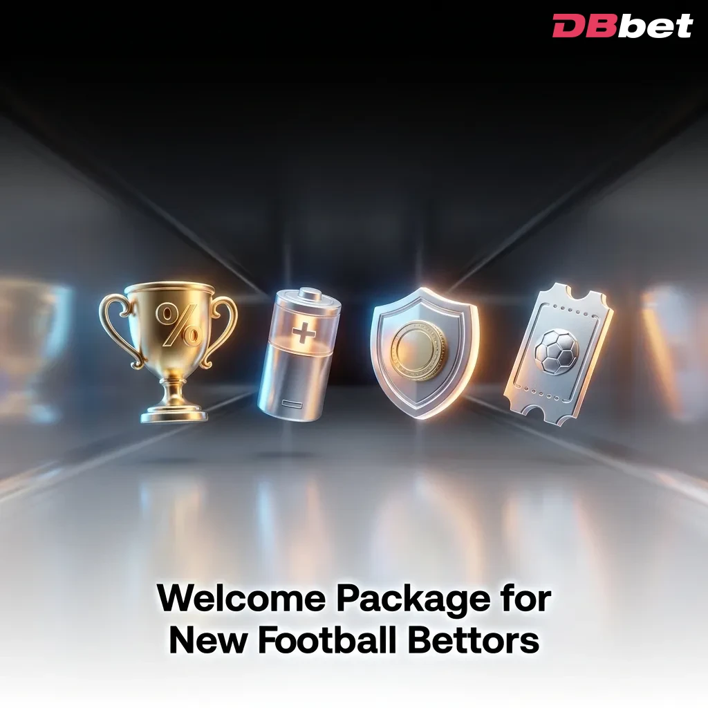 New football bettors receiving welcome package bonus up to 1500 EUR with deposit match promotion and betting credits — DBbet in Bangladesh