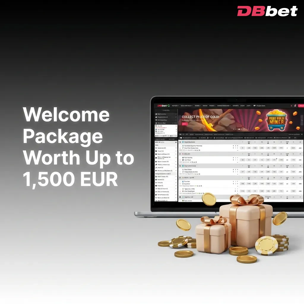 Welcome bonus package showing 1,500 EUR offer with free spins for new Bangladesh players — DBbet in Bangladesh