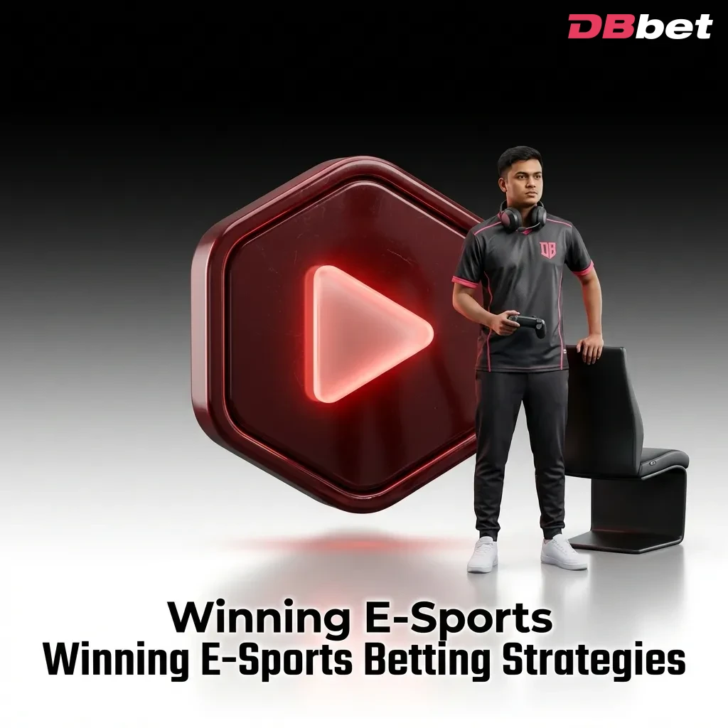 E-sports betting strategy infographic showing bankroll management, team research, and odds comparison tips for wagering success — DBbet in Bangladesh