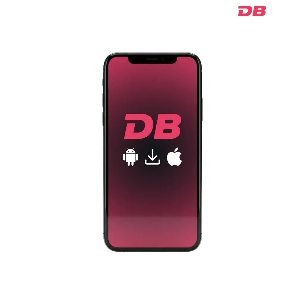 DBBet mobile app interface showing sports betting markets and casino games with 1500 EUR welcome bonus offer — DBbet in Bangladesh