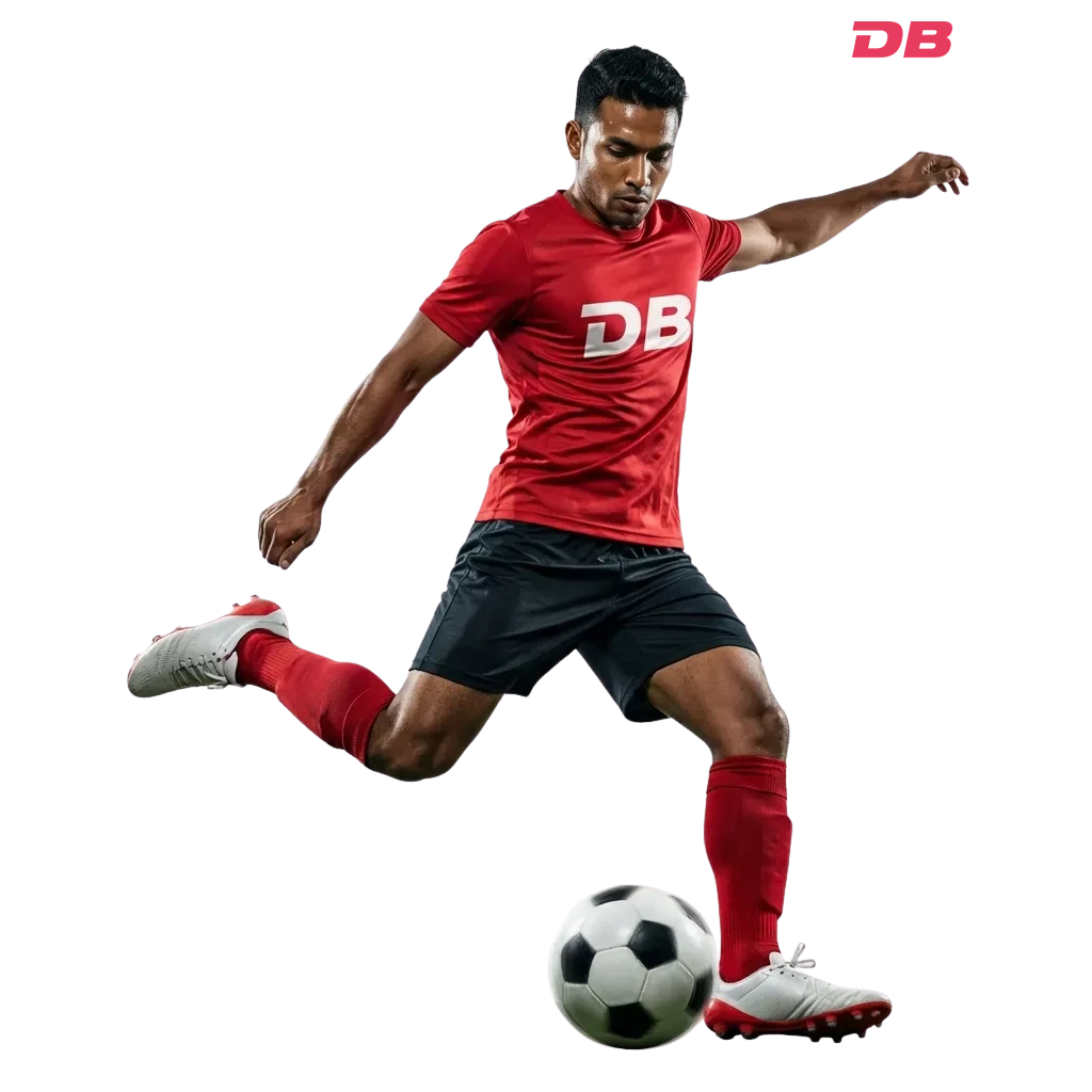 Bangladeshi football fan placing live bets on DBBet sportsbook platform showing match odds and betting markets — DBbet in Bangladesh