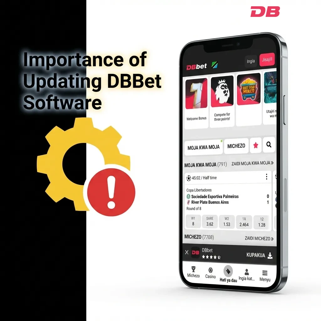 DBBet software update screen showing security patches, bug fixes, and performance improvements for betting app — DBbet in Bangladesh