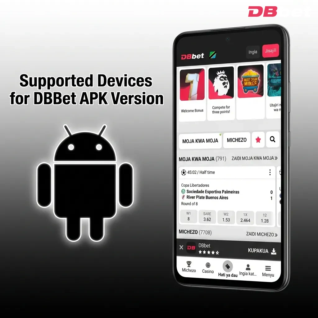 Table showing DBBet APK compatibility with Android smartphones from Samsung, Sony, Huawei, OnePlus, Oppo, Google, Xiaomi, and Poco — DBbet in Bangladesh