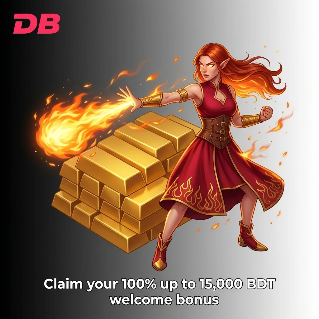 DBBet Bangladesh welcome bonus up to 15,000 BDT for new users, 100% match on first deposit for sports betting