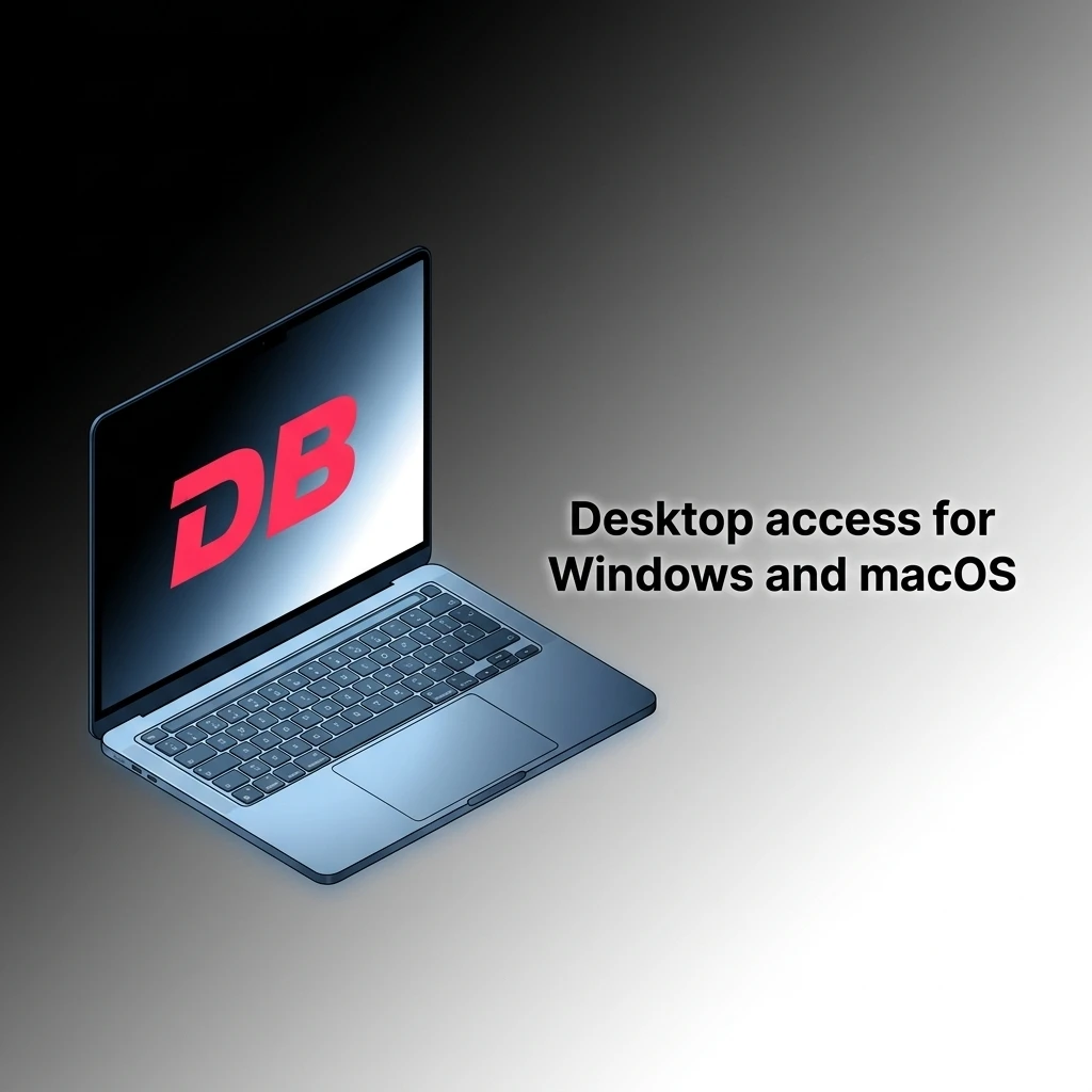DBBet casino desktop access on Windows and macOS via browser, no standalone client required